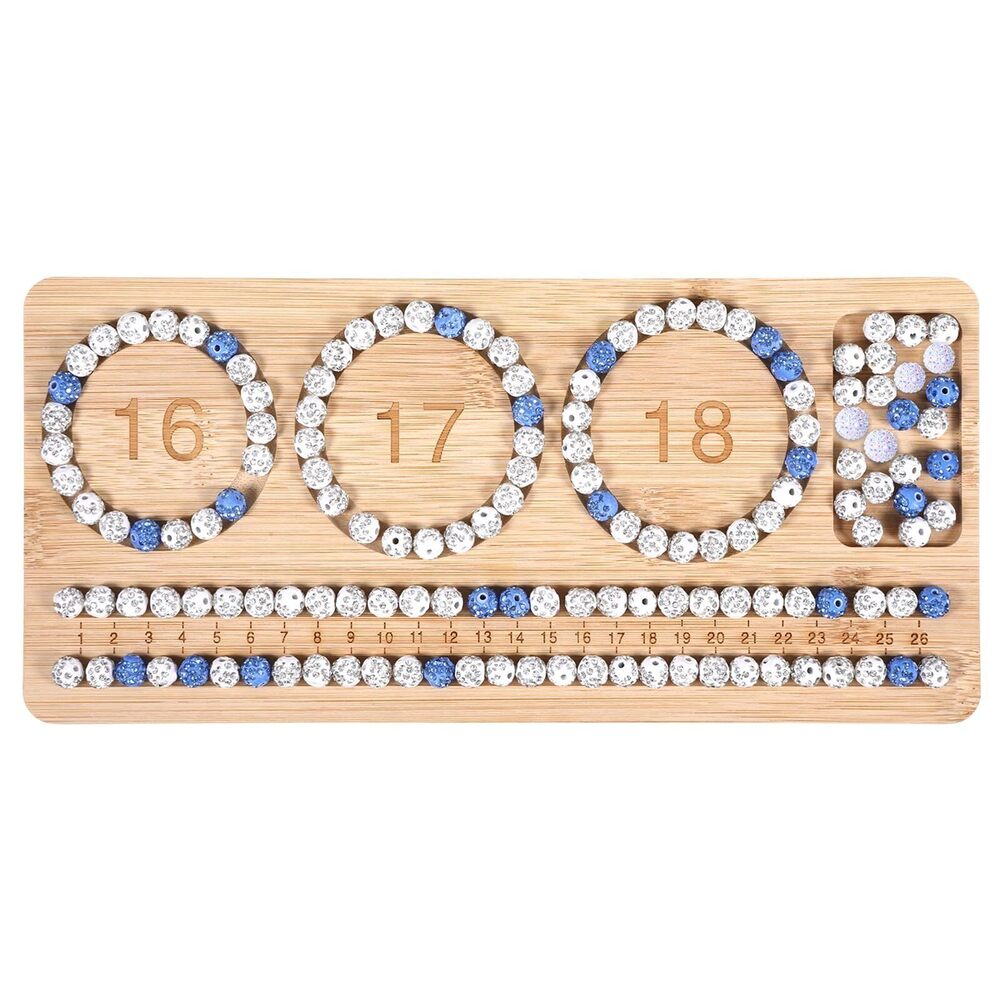 4964 Bead Board Panel Bamboo Jewelry Making ToolsBracelet Making Kit